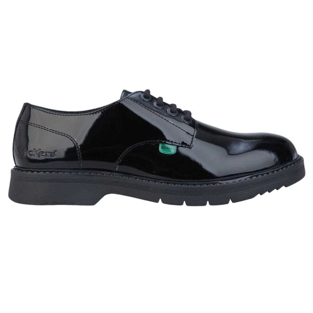 Kickers Womens/Ladies Finley Patent Leather Shoes / Black
